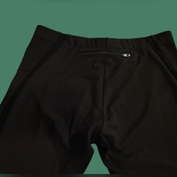 NORMA KAMALA INTERACTIVE ACTIVE MID RISE ATHLEISURE COMPRESSION LEGGINGS SZ. SM - Picture 4 of 9